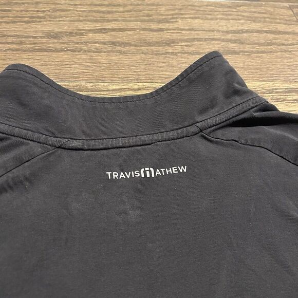 Travis Mathew Black XL Zachary Half Zip Pullover - Picture 4 of 9